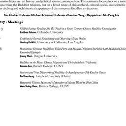 Schedules, Buddhist Studies...