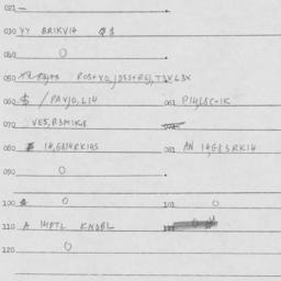 Eastern questionnaire, answ...