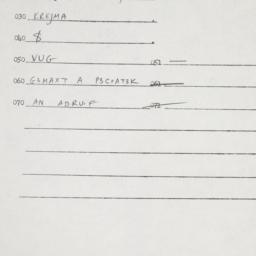 Eastern questionnaire, answ...