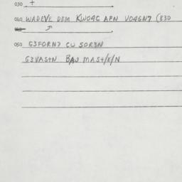 Eastern questionnaire, answ...