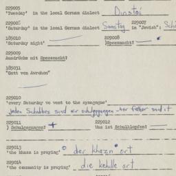 Western questionnaire, answ...