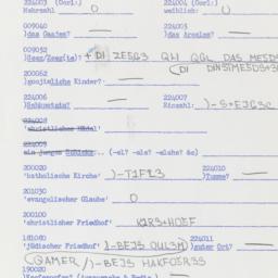Western questionnaire, answ...