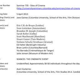 Minutes, 2013-04-05. Sites ...