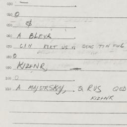 Eastern questionnaire, answ...