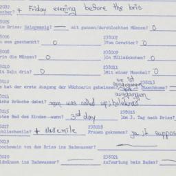 Western questionnaire, answ...