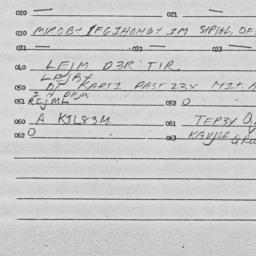 Eastern questionnaire, answ...