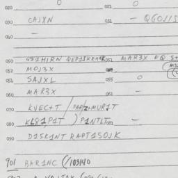 Eastern questionnaire, answ...