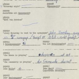 Western questionnaire, answ...