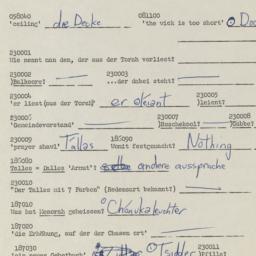 Western questionnaire, answ...