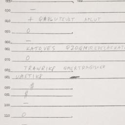 Eastern questionnaire, answ...