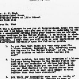 Letter from Guy B. Johnson ...