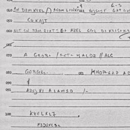 Eastern questionnaire, answ...