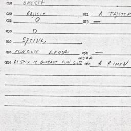 Eastern questionnaire, answ...