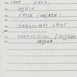 Eastern questionnaire, answ...