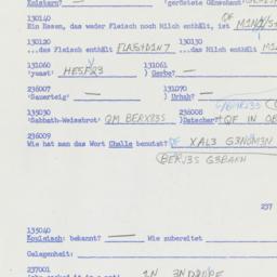 Western questionnaire, answ...