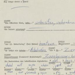 Western questionnaire, answ...