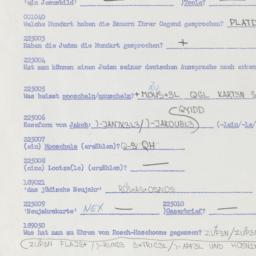 Western questionnaire, answ...