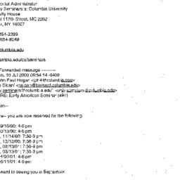Correspondence, 2001-07-10....