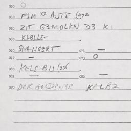 Eastern questionnaire, answ...