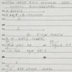Eastern questionnaire, answ...