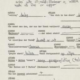 Western questionnaire, answ...