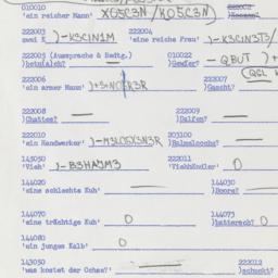Western questionnaire, answ...
