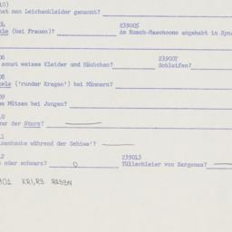 Western questionnaire, answ...