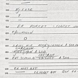 Eastern questionnaire, answ...