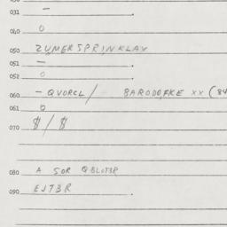 Eastern questionnaire, answ...