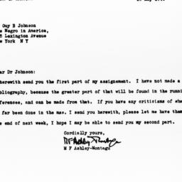 Letter from M.F. Ashley-Mon...