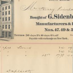G. Sidenberg & Co. Bill...