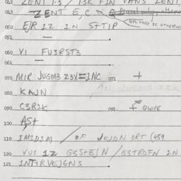 Eastern questionnaire, answ...