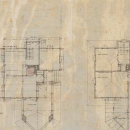 First, second floor plans