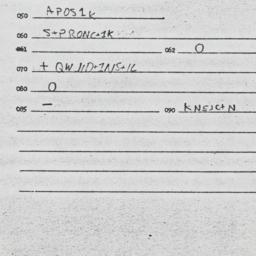 Eastern questionnaire, answ...