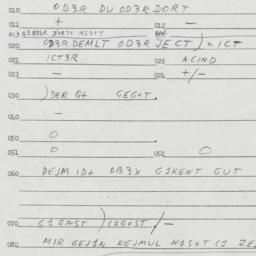 Eastern questionnaire, answ...