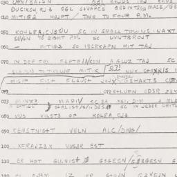Eastern questionnaire, answ...