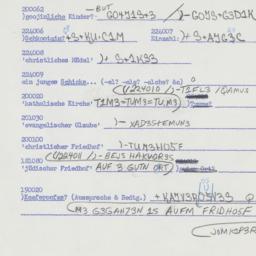 Western questionnaire, answ...