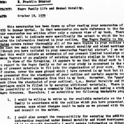 Memorandum from E. Franklin...