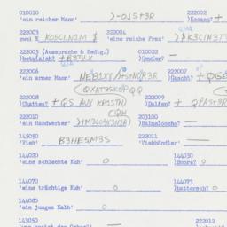 Western questionnaire, answ...