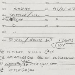Eastern questionnaire, answ...