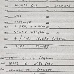 Eastern questionnaire, answ...