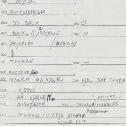 Eastern questionnaire, answ...