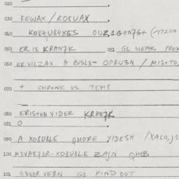 Eastern questionnaire, answ...
