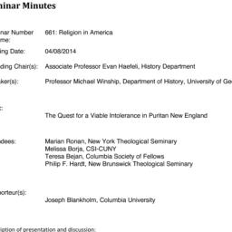 Minutes, 2014-04-08. Religi...