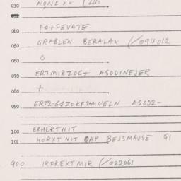 Eastern questionnaire, answ...
