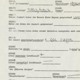 Western questionnaire, answ...