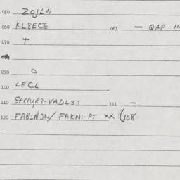 Eastern questionnaire, answ...