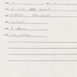 Eastern questionnaire, answ...