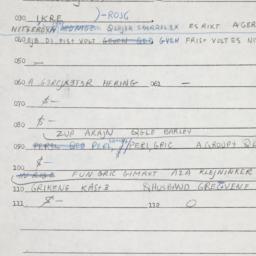 Eastern questionnaire, answ...