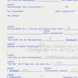 Western questionnaire, answ...